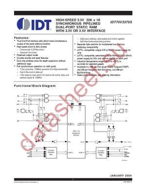 IDT70V3379S5BC datasheet  